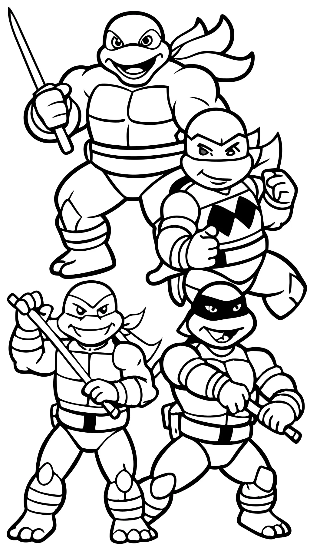 free teenage mutant ninja turtles coloring pages